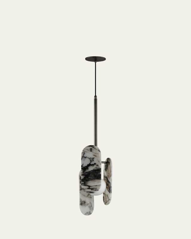 Nina Magon Design from Studio M Megalith Cord Hung Pendant Striae Arya